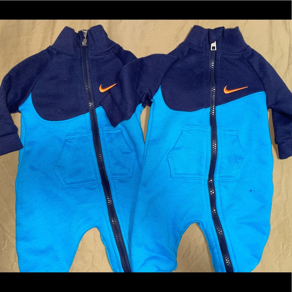 NIKE Newborn coverall/romper/onesie. Set of 2!